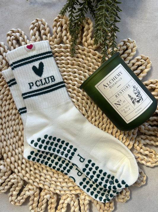 Forest Green + White