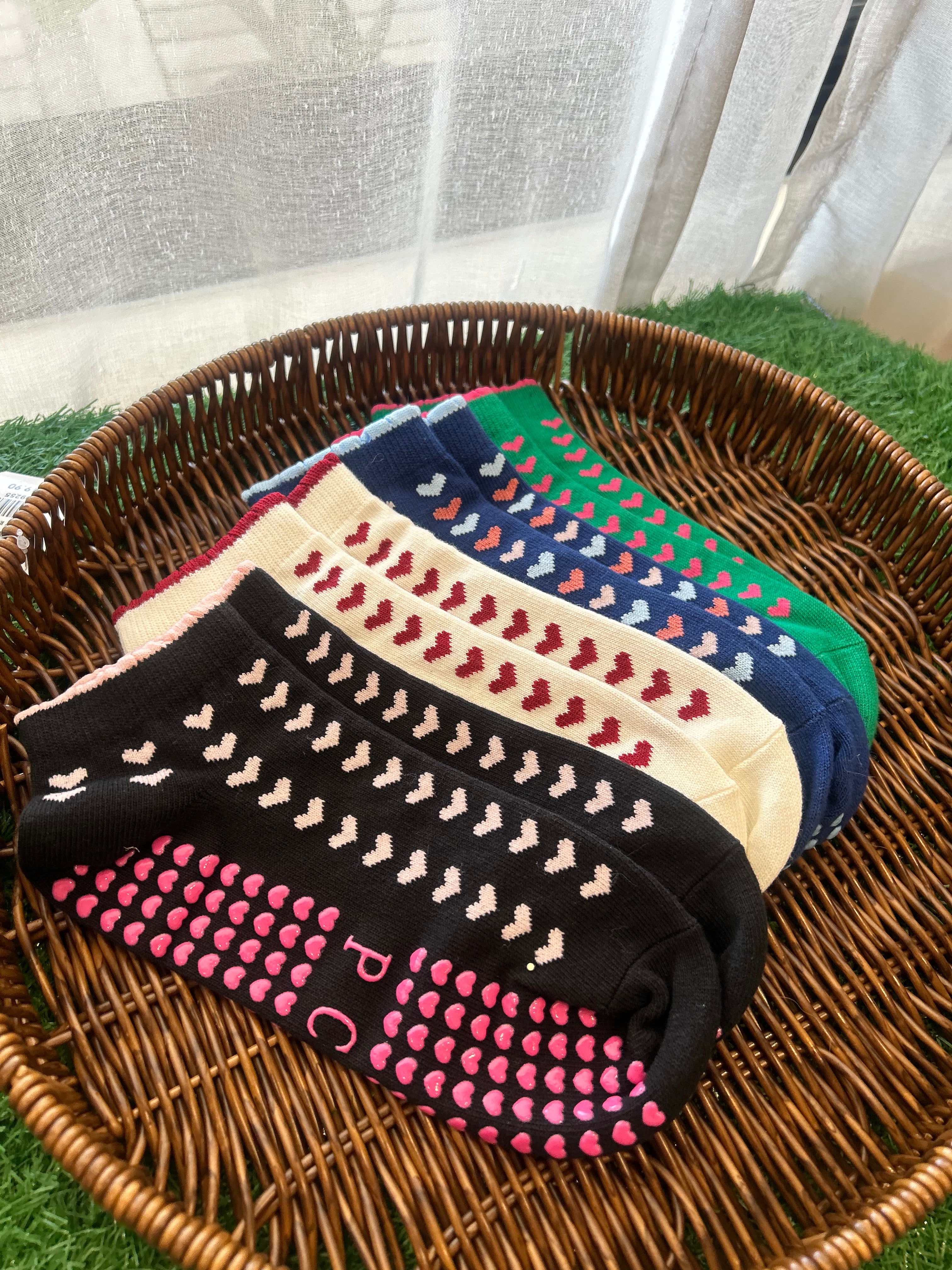 Love Ankle Grippy Socks • Black