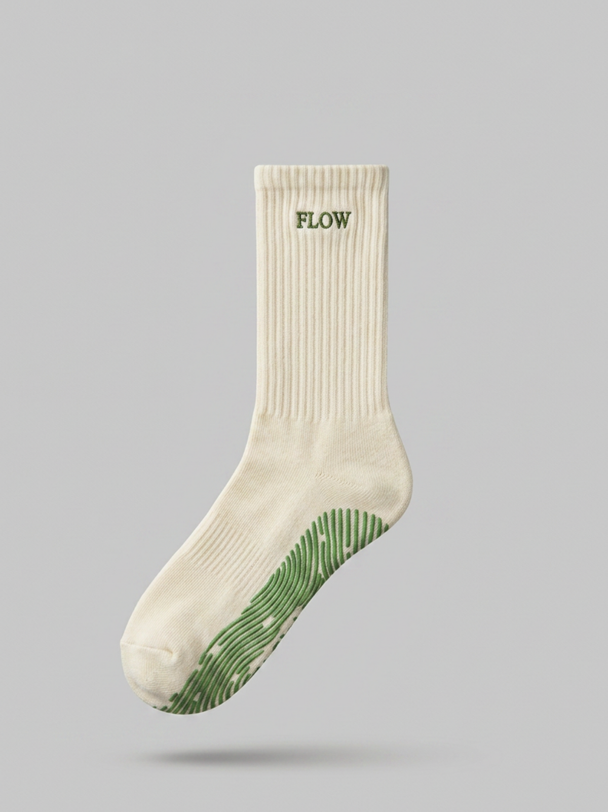 FLOW Crew Grippy Socks • Matcha Green