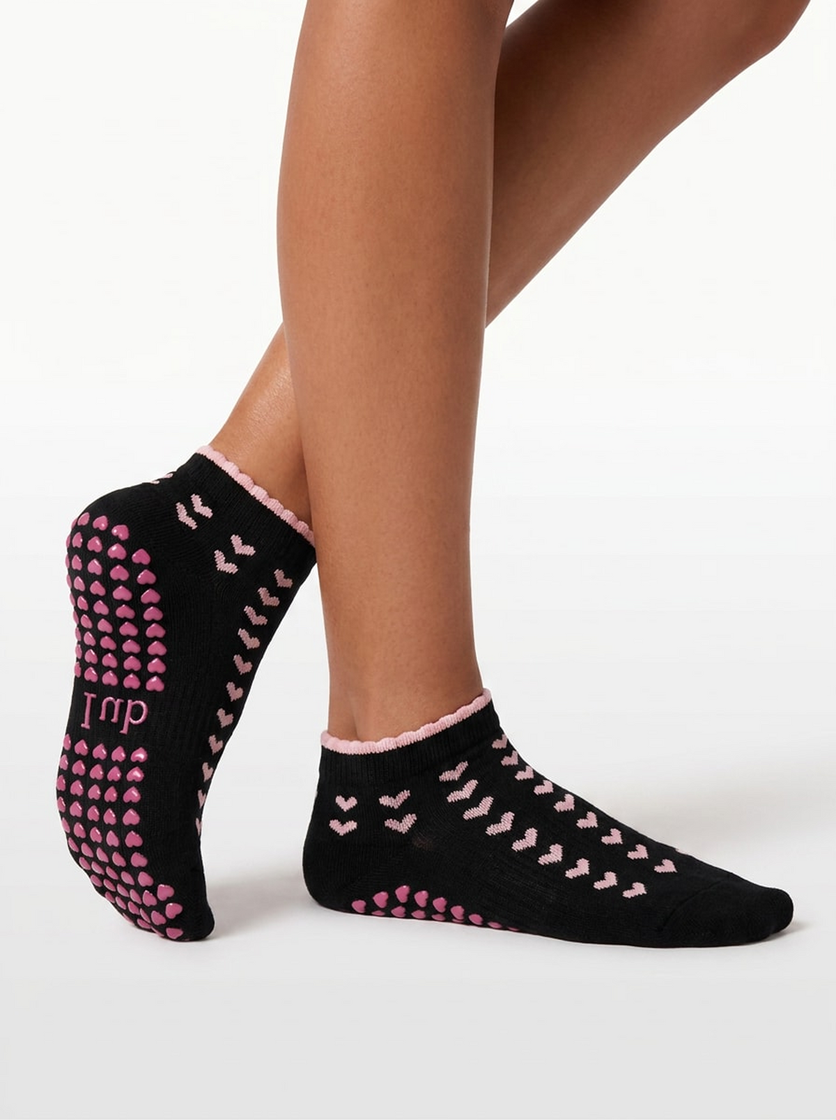 Love Ankle Grippy Socks • Black