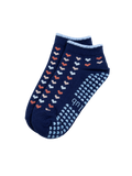 Love Ankle Grippy Socks • Blue