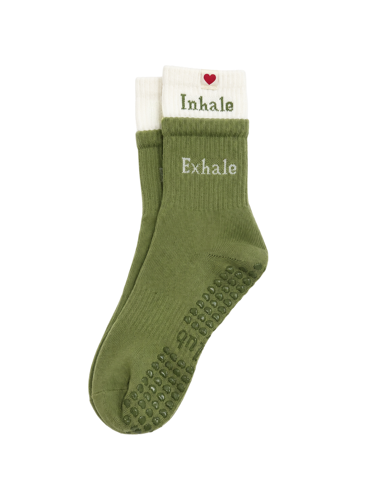 Breath Crew Grippy Socks • Matcha Green