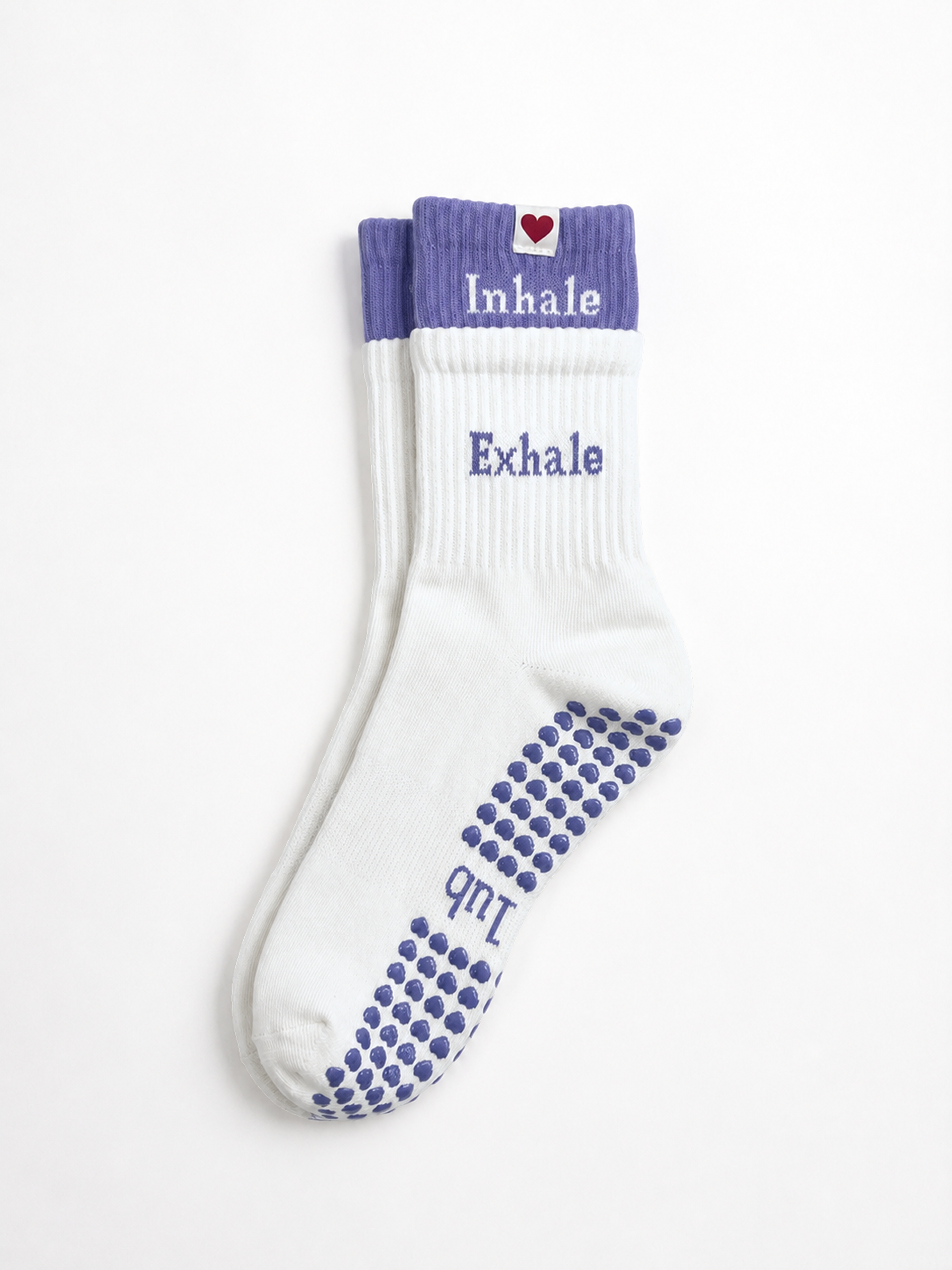 Breath Crew Grippy Socks • White