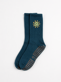 Sunshine Crew Grippy Socks • Teal