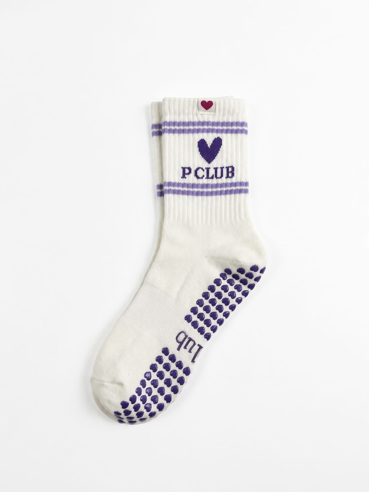 Varsity Crew Grippy Socks • Purple